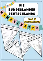 Vorschau - Mal- und Bastelvorlagen - Wimpelkette Die Bundesländer Deutschlands - Deckblatt