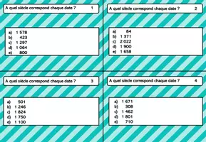 Aperçu - Apprentissages en autonomie - Cartes à tâches siècles - Page de couverture