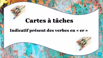 Aperçu - Apprentissages en autonomie - cartes à tâches ind prés des verbes simples en er - Page 1