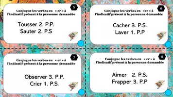 Aperçu - Apprentissages en autonomie - cartes à tâches ind prés des verbes simples en er - Page 2