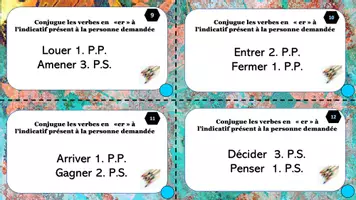 Aperçu - Apprentissages en autonomie - cartes à tâches ind prés des verbes simples en er - Page 3