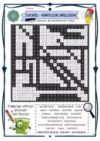 Vorschau - Arbeitsblätter - Künstliche Intelligenz - Suchsel / Spiel / Quiz Klasse 5/7/8 - Deckblatt