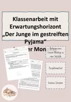 Vorschau - Klassenarbeiten - Klassenarbeit: Der Junge im gestreiften Pyjama - Klasse 8 - Verfassen eines inneren Monologs - Seite 1