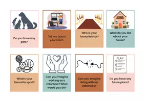 Vorschau - Arbeitsblätter - Englisch Sprechprüfung – 24 Interview Questions (Speaking Cards Klasse 6/8) - Seite 2