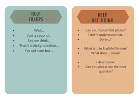 Vorschau - Merkblätter - Phrases to ask for help - Deckblatt