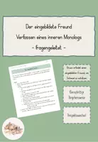 Vorschau - Arbeitsblätter - "Der Junge im gestreiften Pyjama" - Verfassen eines inneren Monologs - Deckblatt