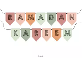 Vorschau - Mal- und Bastelvorlagen - Ramadan Girlande - Klassenraum - Seite 1