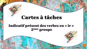 Aperçu - Apprentissages en autonomie - cartes à tâches ind présent des verbes ir - Page 1