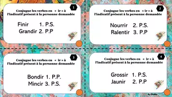 Aperçu - Apprentissages en autonomie - cartes à tâches ind présent des verbes ir - Page de couverture