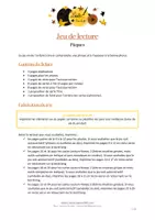 Aperçu - Apprentissages en autonomie - Jeu de lecture - Pâques - Majuscule - Page 1