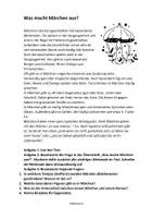 Vorschau - Arbeitsblätter - Merkmale von Märchen: Text und Arbeitsblätter - Seite 1