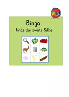 Vorschau - Spiele - Bingo: Finde die zweite Silbe - Deckblatt