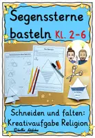 Vorschau - Stundenentwürfe - Segensstern basteln - Religionsunterricht Schulgottesdienst - Deckblatt