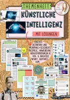 Vorschau - Unterrichtsreihen - Themenheft Künstliche Intelligenz / KI / ChatGPT / Merkmale / Alltag / Gefahren / Deepfake / Zukunft mit Lösung (Klasse 8/9/10) - Deckblatt