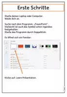Vorschau - Arbeitsblätter - Schriftliche Anleitung: PowerPoint (Basics) - Seite 2