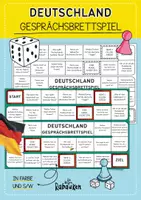 Vorschau - Arbeitsblätter - Deutschland -🇩🇪 🎲 Gesprächsbrettspiel / Plauderbrettspiel | Gesprächsanlässe als Brettspiel - Seite 3