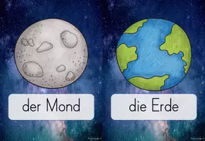 Vorschau - Poster - Weltraum - Wortkarten - Seite 2