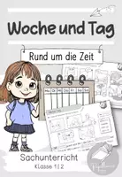 Vorschau - Arbeitsblätter - Woche und Tag | Kalender | Rund um die Zeit - Deckblatt