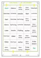 Vorschau - Spiele - Oster- und Frühlingswörter "Vor- und Zurück" Spiele - Seite 2