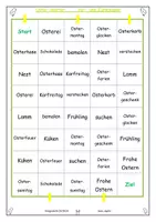 Vorschau - Spiele - Oster- und Frühlingswörter "Vor- und Zurück" Spiele - Seite 1