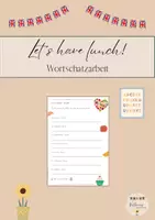 Vorschau - Arbeitsblätter - Let's have Lunch - Wortschatzarbeit/Schreiben - Deckblatt