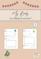 Vorschau - Arbeitsblätter - Englisch My Body - Sprechen und Zuhören, Beschreiben meines Monsters - Deckblatt