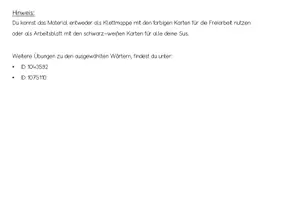 Vorschau - Arbeitsblätter - Endungen zuordnen -en -el -er - Seite 1