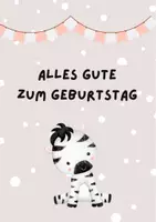 Vorschau - Poster - Geburtstagskarte Zebra - Seite 3