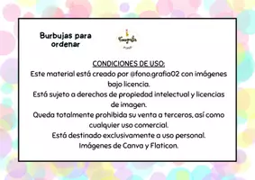 Vista previa - Hojas de trabajo - Burbujas para ordenar - página 2