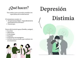 Vista previa - Tarjetas / Manipulativos - Díptico: Depresión y distimia - Portada