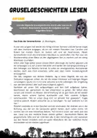 Vorschau - Arbeitsblätter - Gruselgeschichten lesen und verstehen #halloween - Seite 1
