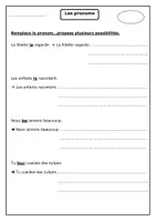 Aperçu - Préparation de séquence / Séquence complète - Séquence complète :les pronoms - Page 1