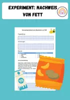 Vorschau - Arbeitsblätter - Fettfleckprobe - Nachweiß von Fett - Deckblatt
