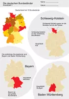 Vorschau - Arbeitsblätter - Arbeitsblätter Bundesländer und ihre Hauptstädte - Deckblatt