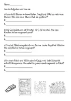 Vorschau - Arbeitsblätter - Sachaufgaben ZR100 Multiplikation ( 5er, 10er- Reihe) - Deckblatt