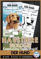 Vorschau - Stationenlernen - Der Hund - Poster | Haustiere - Säugetiere | Kooperative Klassendekoration - Deckblatt