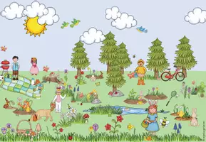 Vorschau - Bildkarten - Ostern - Wimmelbild - Seite 2