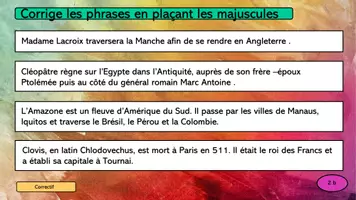 Aperçu - Apprentissages en autonomie - Orthographe : les majuscule dans les phrases - Page 3