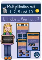 Vorschau - Spiele - Multiplikation - Ich habe ... Wer hat ...? (Lesespiel) - Deckblatt