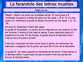 Aperçu - Jeux - La farandole des lettres muettes - Page 1