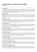 Vorschau - Arbeitsblätter - Kafka am Strand von Haruki Murakami (2002) - Infotext und Übungen - Deckblatt