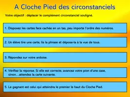 Aperçu - Jeux - A cloche Pied des circonstanciels jeu - Page 2