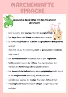 Vorschau - Arbeitsblätter - Märchensprache und Rechtschreibfehler - Seite 1