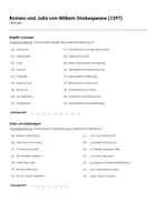 Vorschau - Arbeitsblätter - Romeo und Julia von William Shakespeare (1597) - Infotext und Übungen - Seite 1