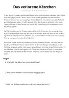 Vorschau - Arbeitsblätter - Deutsch: Texte vorlesen und Fragen beantworten: Leseverständnis (PDF und Word) - Deckblatt