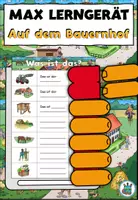 Vorschau - Aufgabenkarten - "Was ist das?" Auf dem Bauernhof- Aufgabenkarte für das Max Lerngerät - DaZ / DaF / Deutsch - Deckblatt