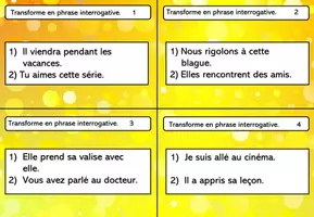 Aperçu - Apprentissages en autonomie - Grammaire : transformer en phrase interrogative - Page de couverture