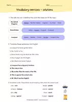 Vorschau - Arbeitsblätter - Vocabulary exercises Liverpool - Klasse 7 - Seite 1