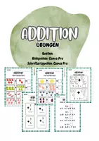 Vorschau - Arbeitsblätter - Anfangsunterricht: Addition, Spielerisch Rechnen, Rechen-Quiz (PDF + Word) - Deckblatt