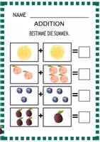 Vorschau - Arbeitsblätter - Anfangsunterricht: Addition, Spielerisch Rechnen, Rechen-Quiz (PDF + Word) - Seite 3